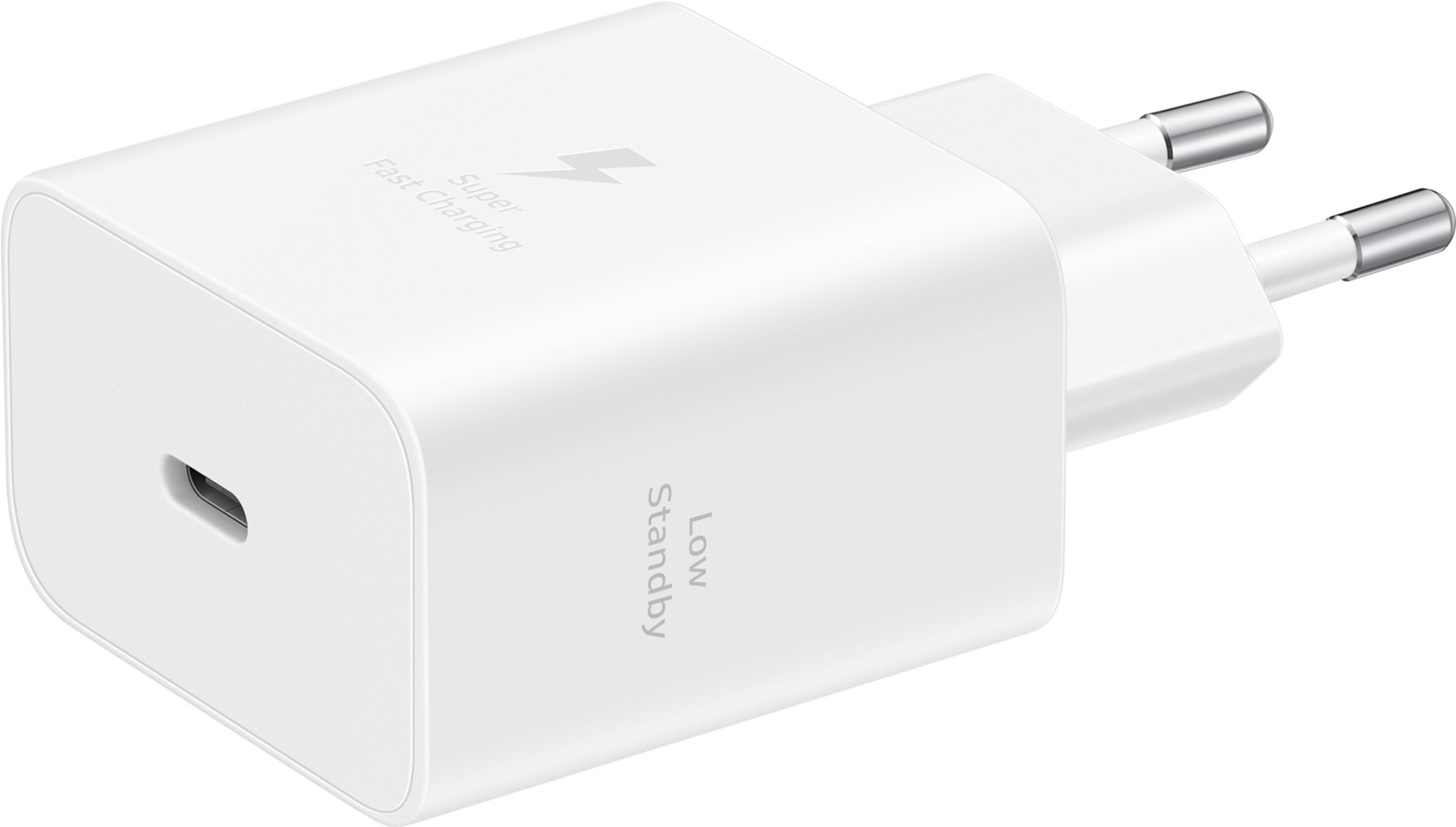 Зарядний пристрій мережевий Samsung 45Вт USB-С PD PPS, білий фото
