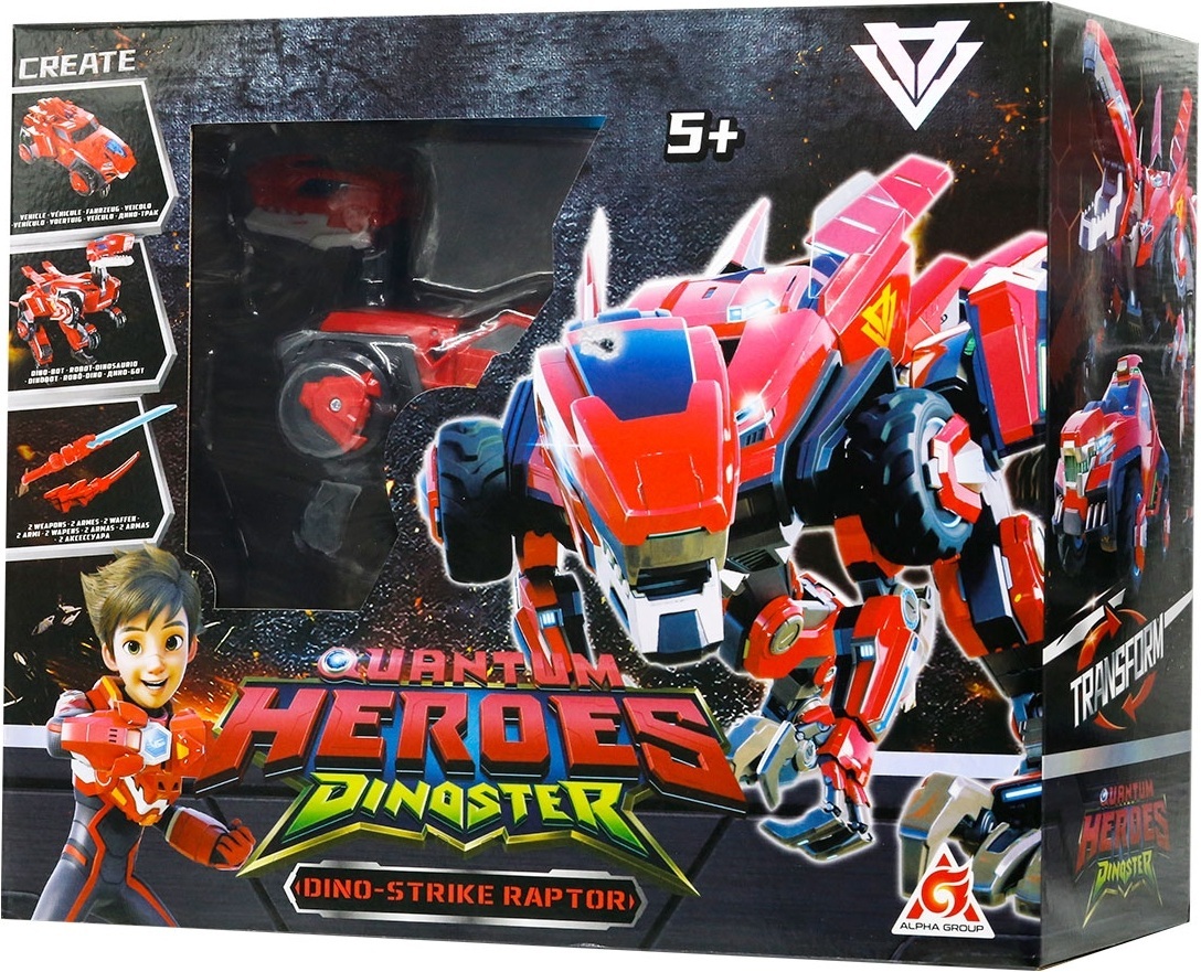 Динозавр-трансформер Dinoster Мега Дино-Страйк Раптор (EU580805)фото