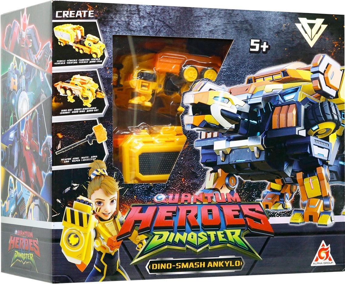 Динозавр-трансформер Dinoster Мега Дино-Смеш Анкіло (EU580806)фото