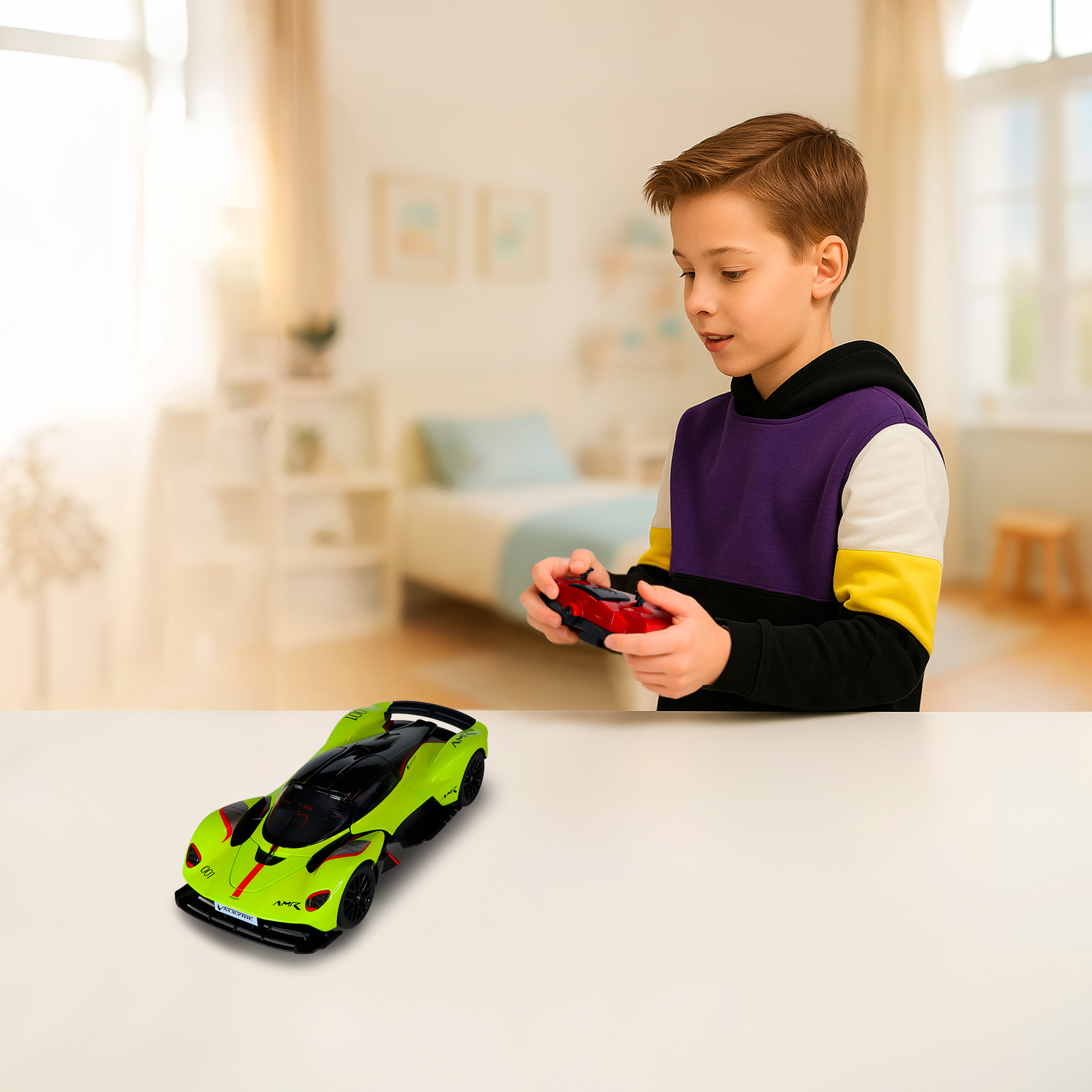 Автомобіль KS Drive на р/к Aston Martin Valkyrie (1:24, 2.4 ГГц, зелений) (250GAVGG)фото10