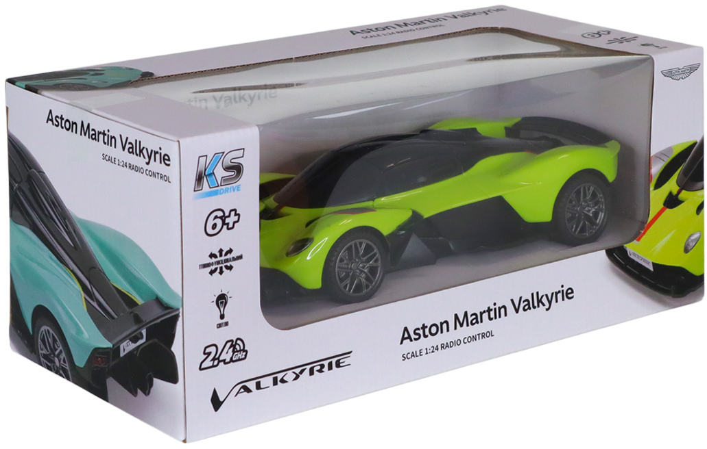 Автомобіль KS Drive на р/к Aston Martin Valkyrie (1:24, 2.4 ГГц, зелений) (250GAVGG)фото11