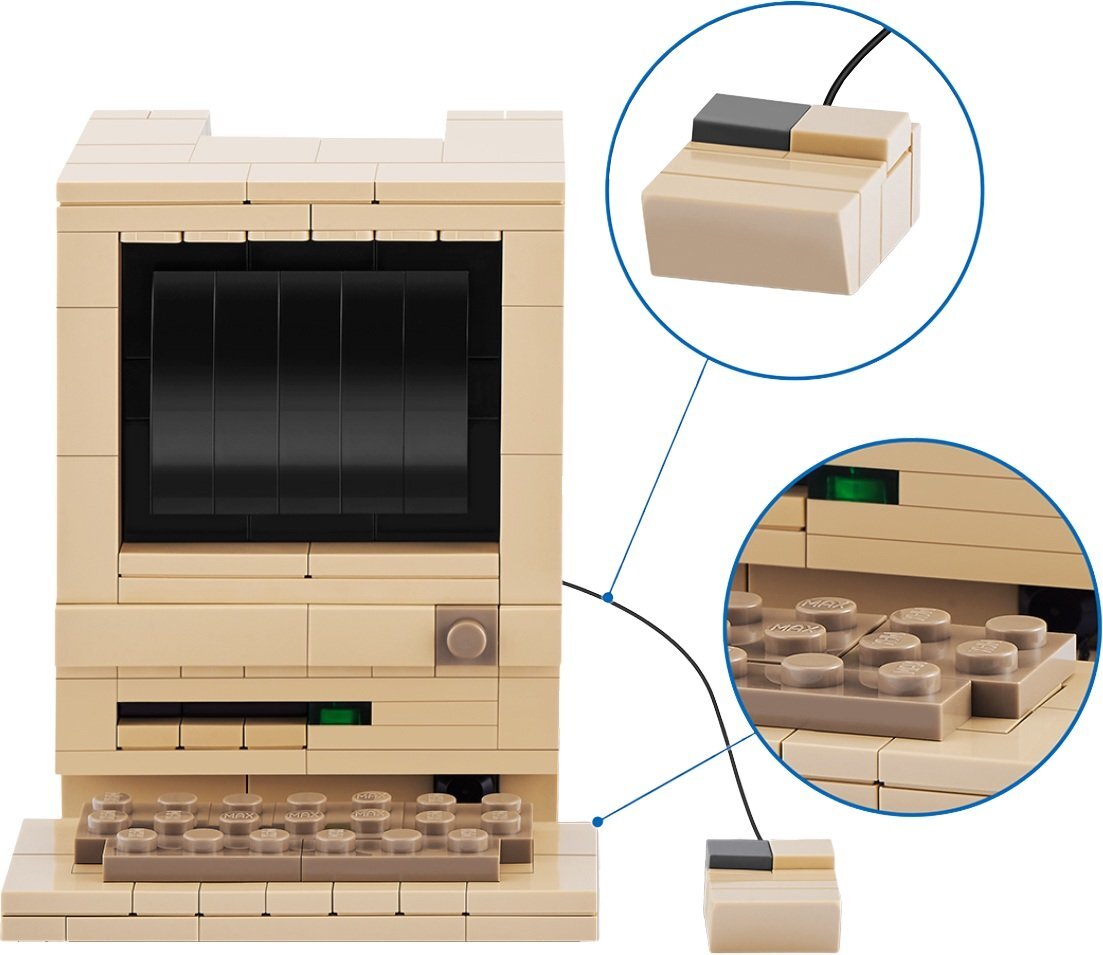 Конструктор в капсулі Max серії Retro S1 Комп’ютер Макінтош (83185AGQ8)фото