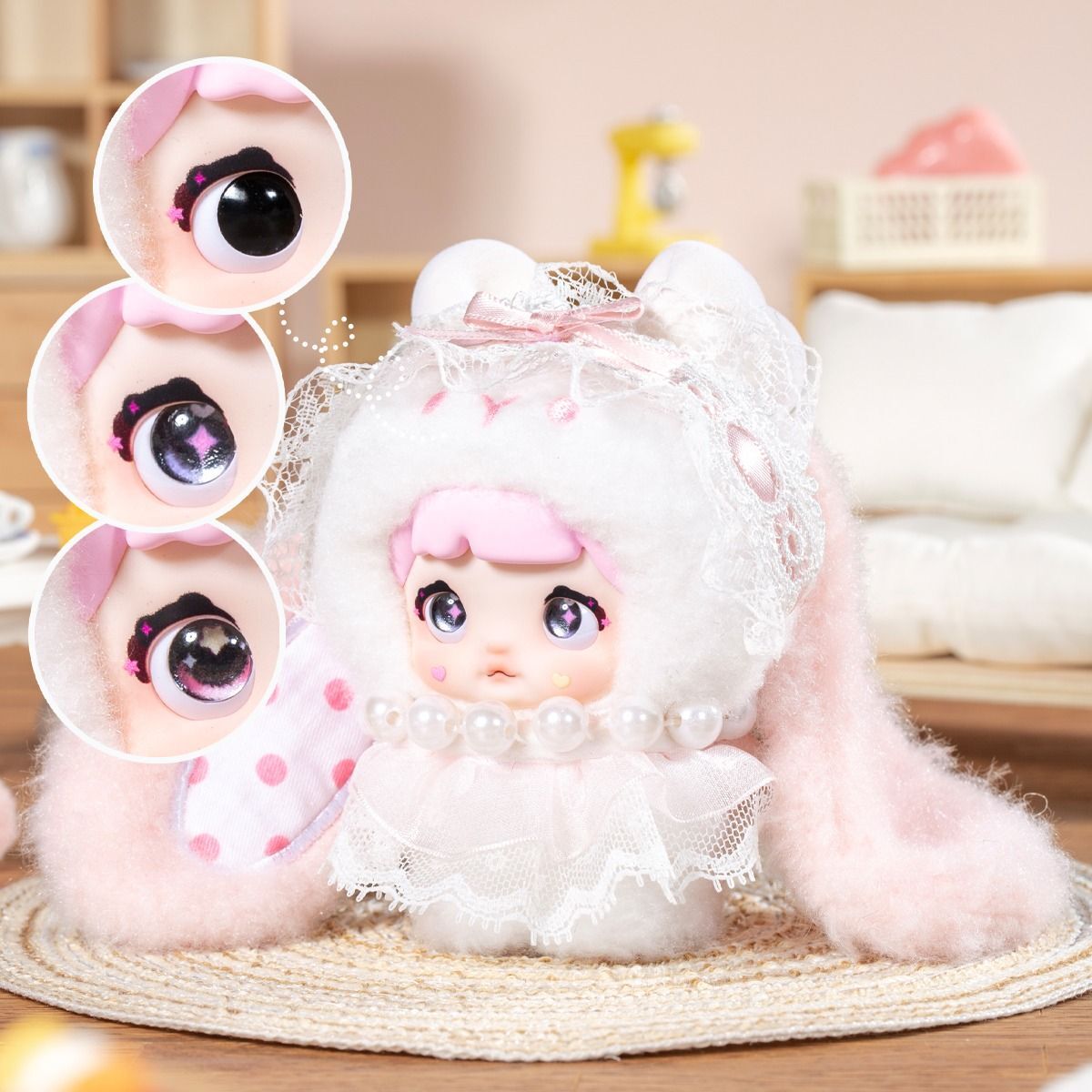 Фігурка пухнаста на підвісі Pop Top Hi Toy серії Nommi Зайченята (HC023)фото