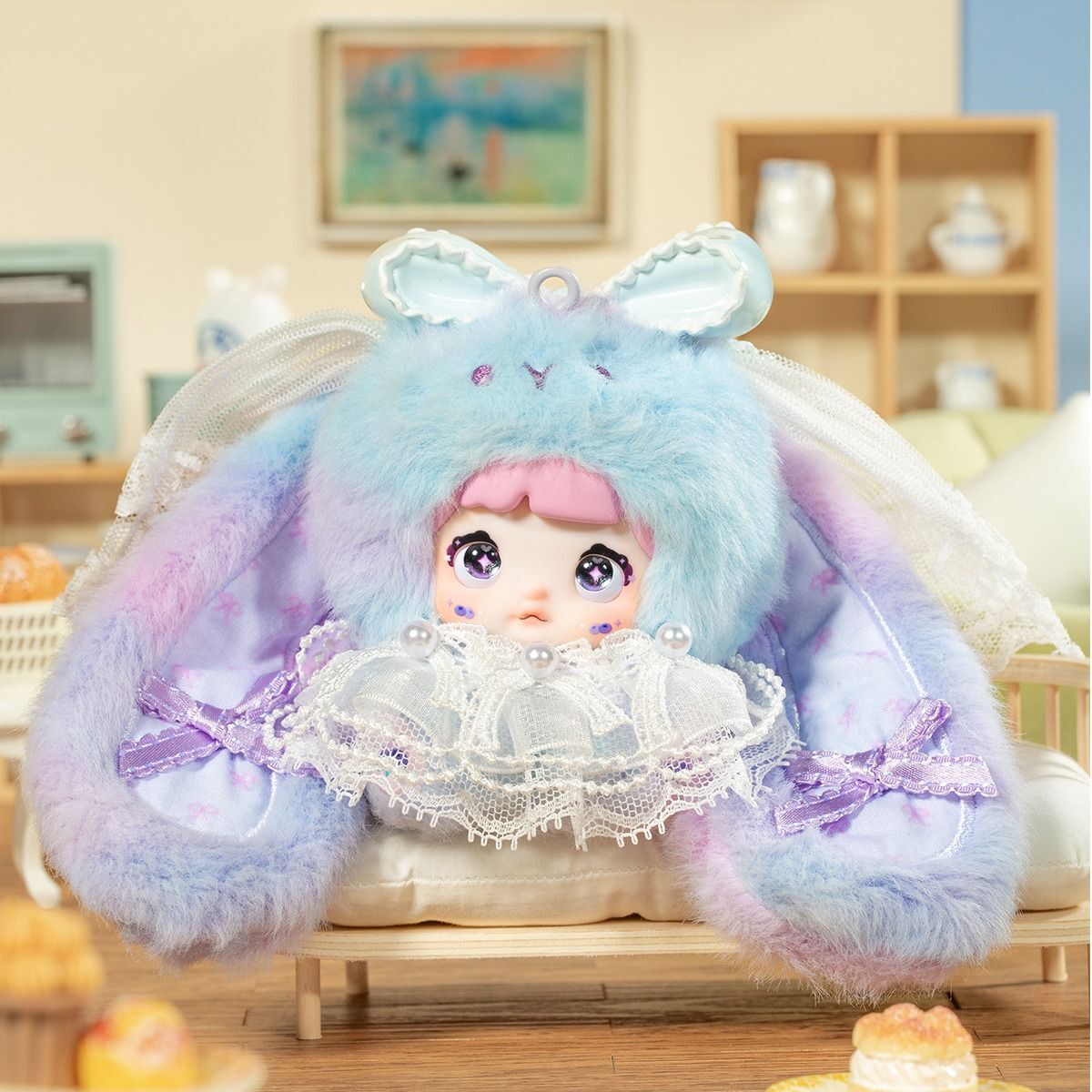 Фігурка пухнаста на підвісі Pop Top Hi Toy серії Nommi Зайченята (HC023)фото