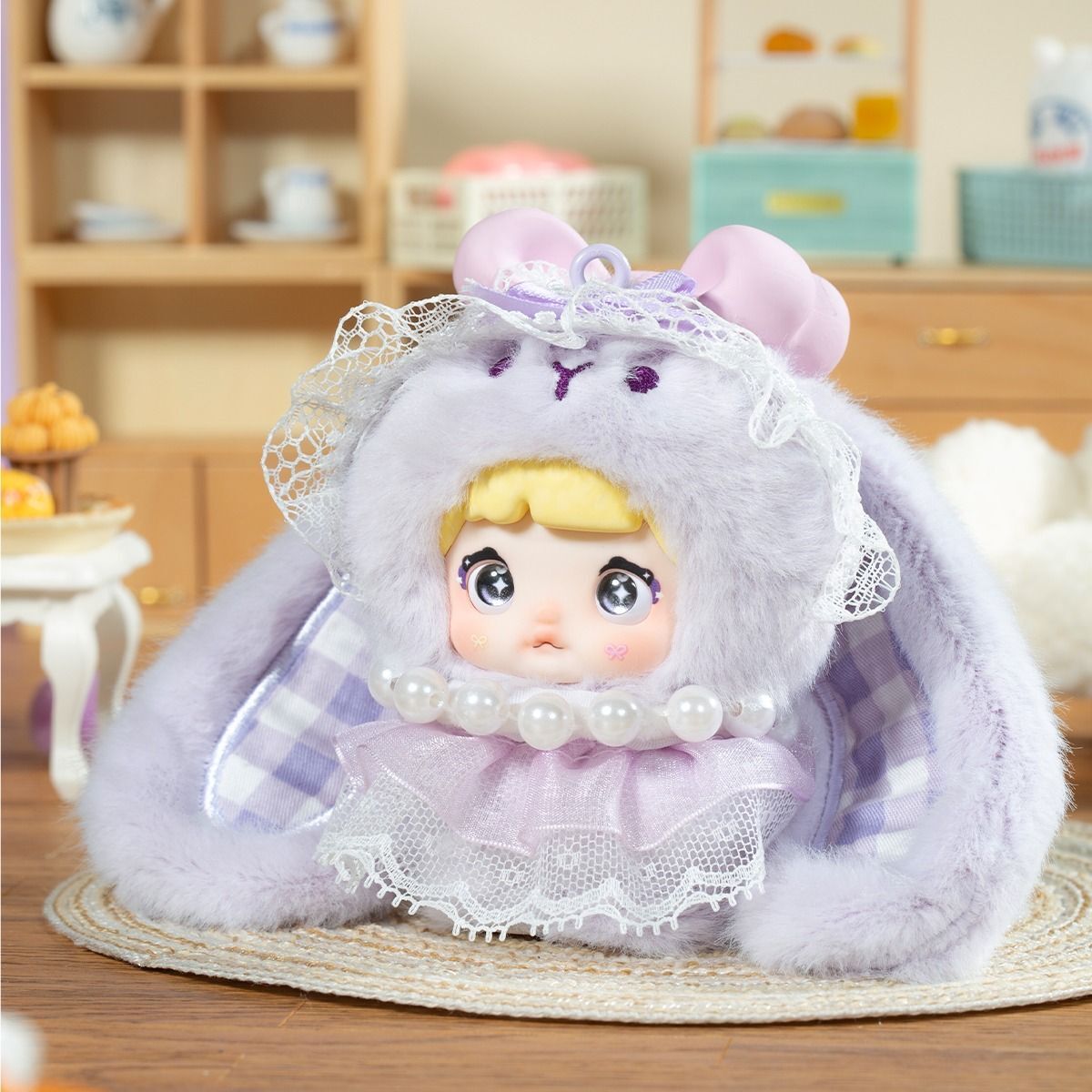 Фігурка пухнаста на підвісі Pop Top Hi Toy серії Nommi Зайченята (HC023)фото