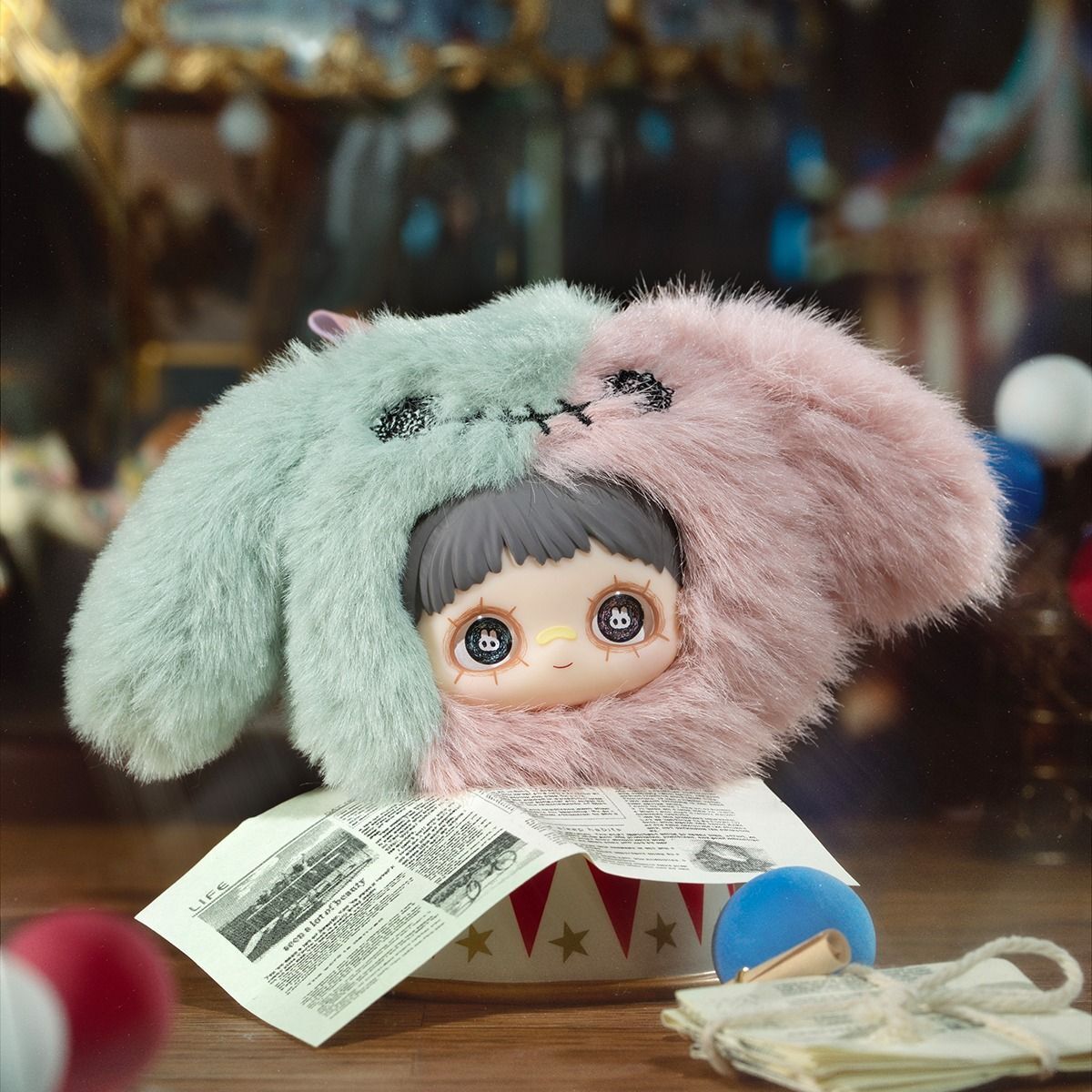 Игрушка коллекционная мягкая с кольцом Pop Top Hi Toy серии MayMei Безумный цирк (HC029) фото 6