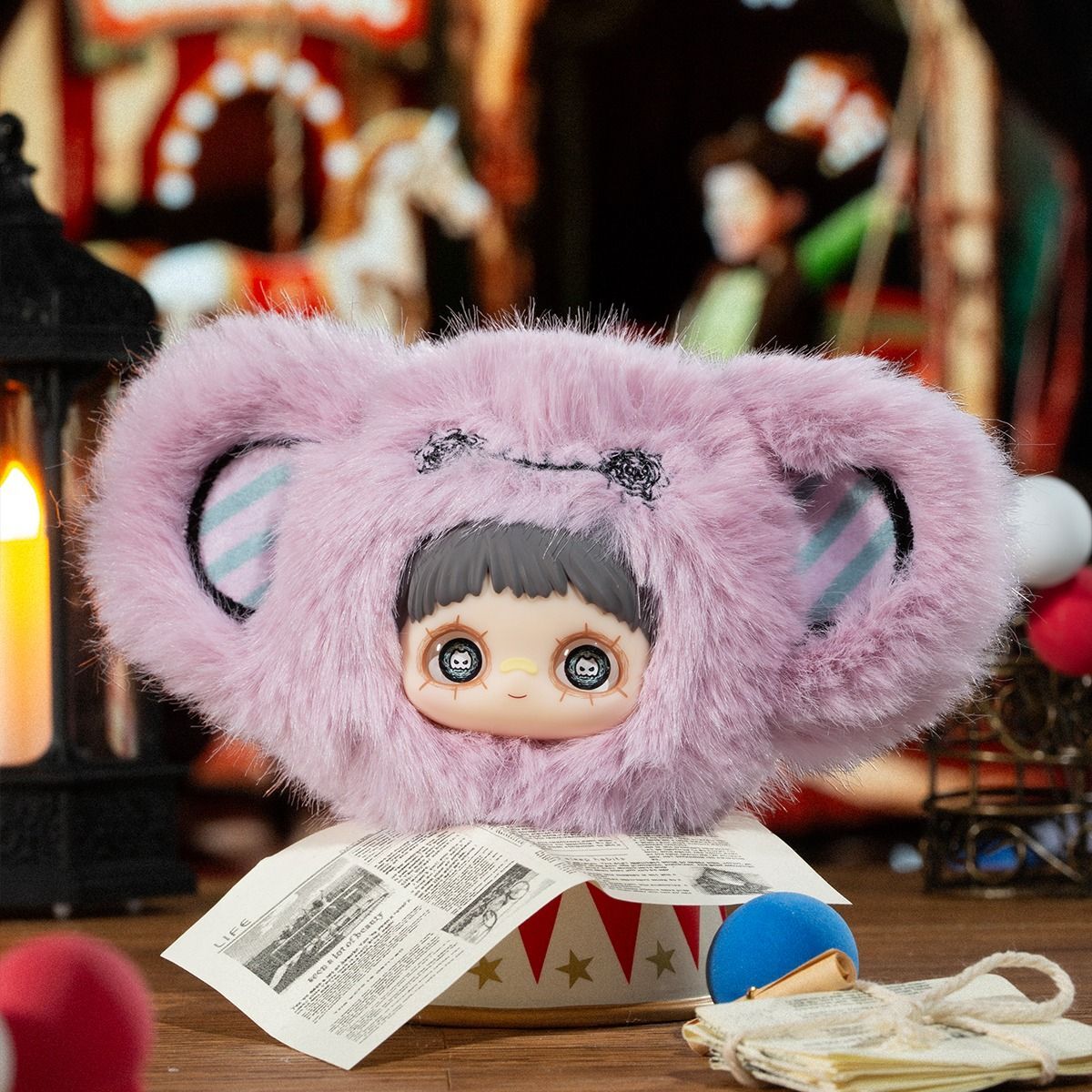 Игрушка коллекционная мягкая с кольцом Pop Top Hi Toy серии MayMei Безумный цирк (HC029) фото 9