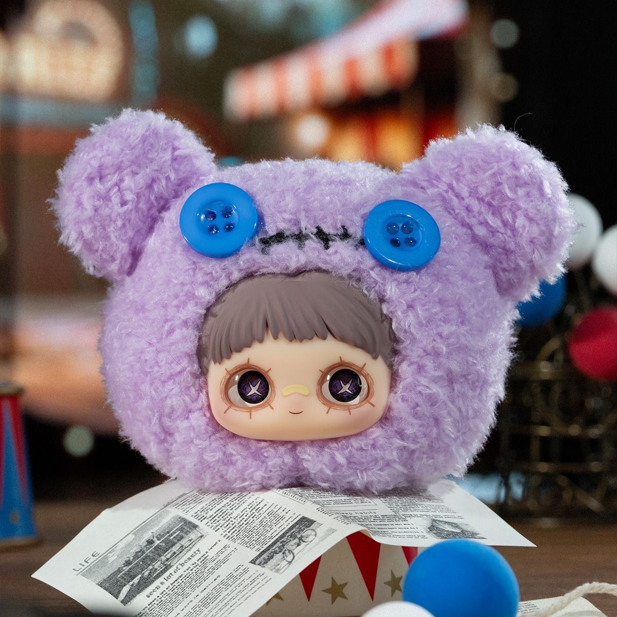 Игрушка коллекционная мягкая с кольцом Pop Top Hi Toy серии MayMei Безумный цирк (HC029) фото 12