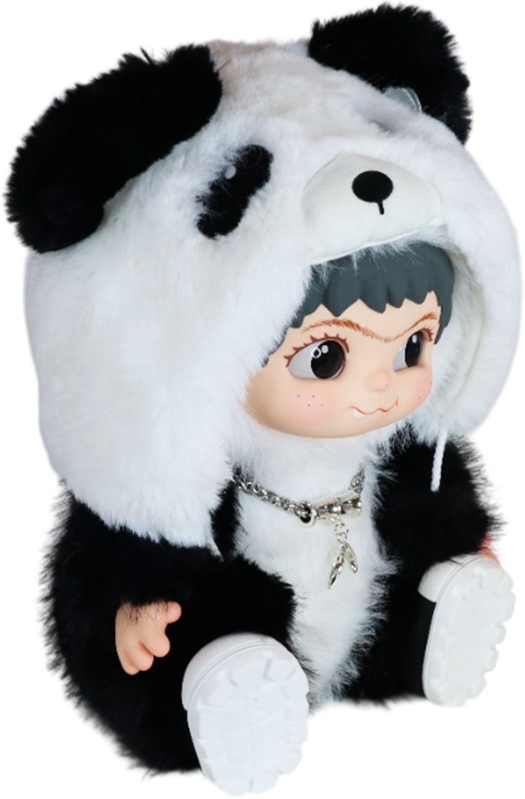 Игрушка мягкая лимитированная Pop Top Letsvan серии Wakuku Панда 800% (37 см) (17WK-P8-P1) фото 