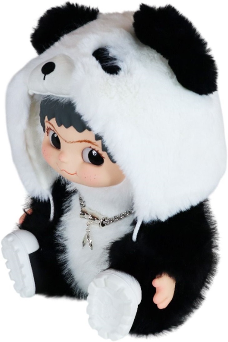 Игрушка мягкая лимитированная Pop Top Letsvan серии Wakuku Панда 800% (37 см) (17WK-P8-P1) фото 