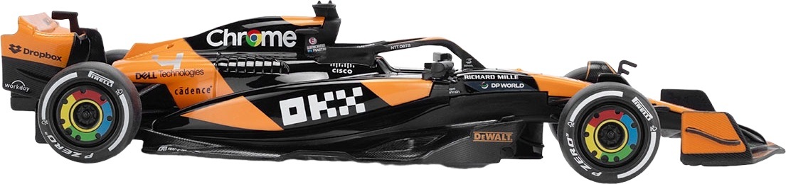 Автомодель TechnoDrive McLaren F1 (2024) (1:18) (250936MLF1) фото 3