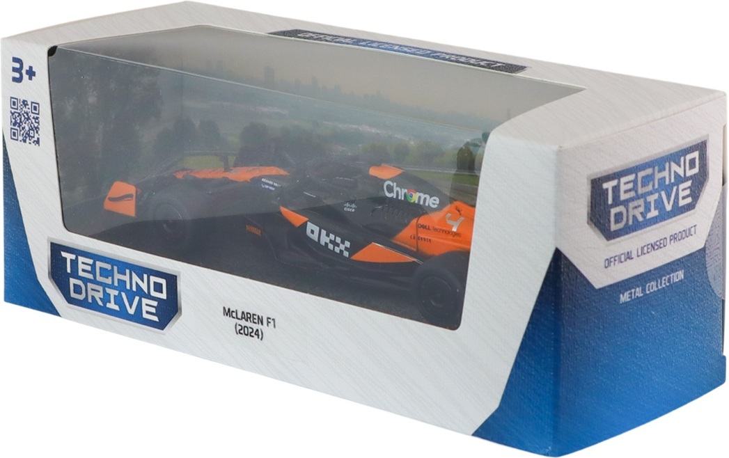 Автомодель TechnoDrive McLaren F1 (2024) (1:43) (250945MLF1) фото 