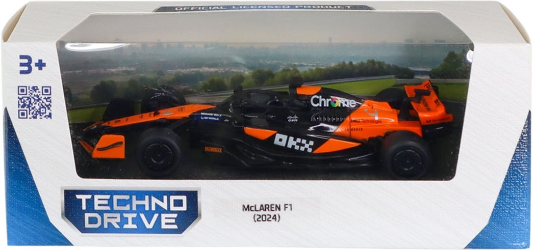 Автомодель TechnoDrive McLaren F1 (2024) (1:43) (250945MLF1) фото 