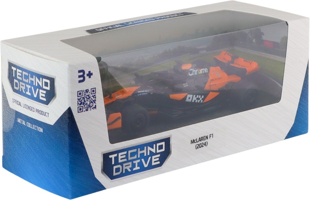 Автомодель TechnoDrive McLaren F1 (2024) (1:43) (250945MLF1) фото 