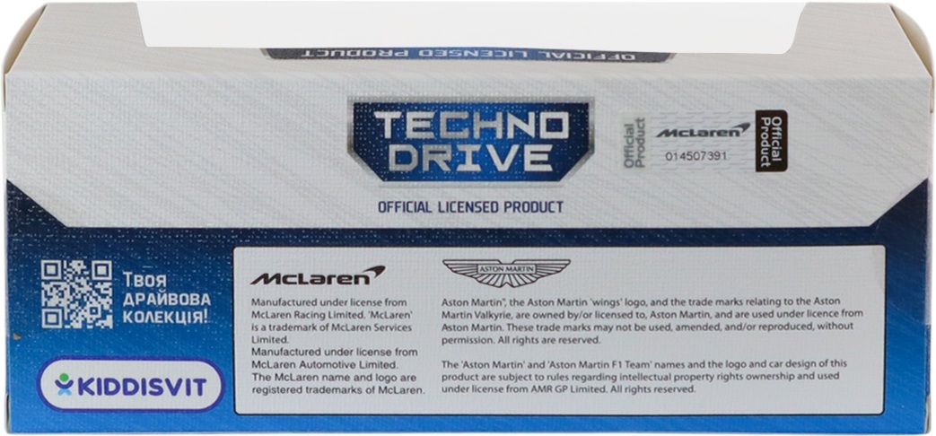 Автомодель TechnoDrive McLaren F1 (2024) (1:43) (250945MLF1) фото 