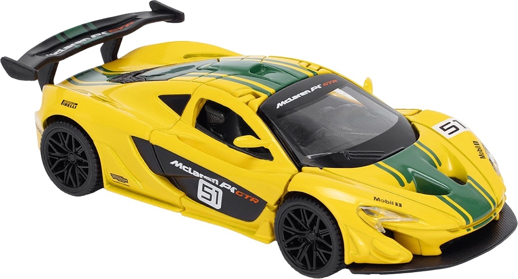Автомодель TechnoDrive McLaren P1 (желтый, 1:43) (250946MLP1YW) фото 4