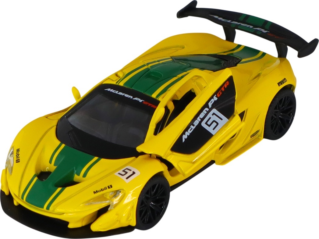 Автомодель TechnoDrive McLaren P1 (желтый, 1:43) (250946MLP1YW) фото 9