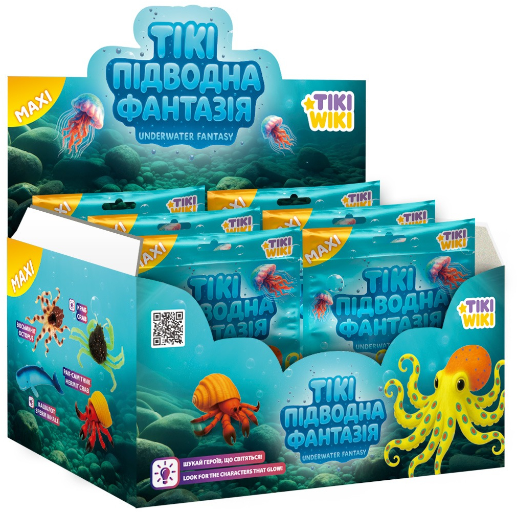 Стретч-игрушка в виде животного Tiki Wiki серии Maxi Тики Подводная фантазия (SQ009) фото