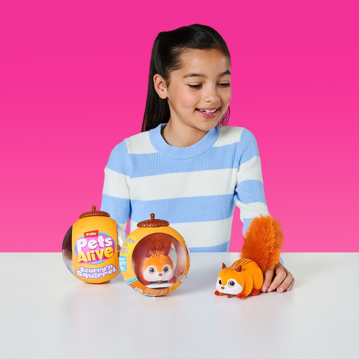 Игрушка интерактивная Pets Alive S1 Белочка (оранжевый) (9565A) фото 