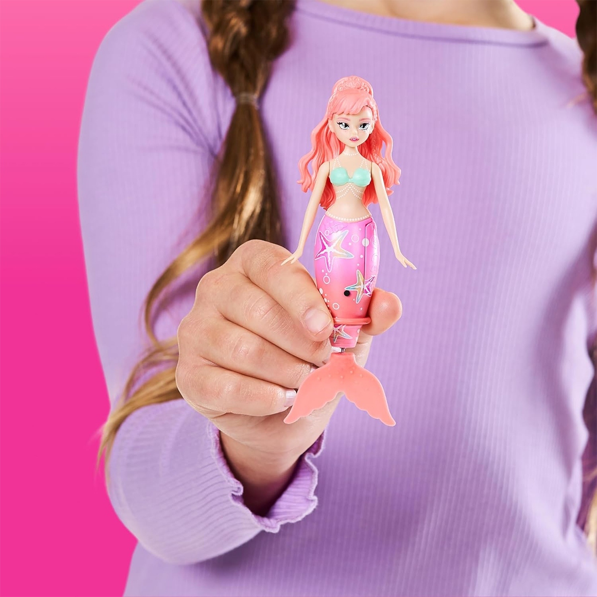Игрушка интерактивная Pets Alive S1 Очаровательная русалочка Розовая звезда (9567A) фото 