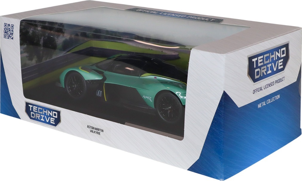Автомодель TechnoDrive Aston Martin Valkyrie (зеленый, 1:18) (250938AMVKSG) фото 