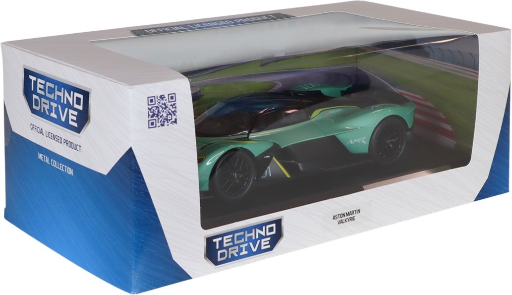 Автомодель TechnoDrive Aston Martin Valkyrie (зеленый, 1:18) (250938AMVKSG) фото 