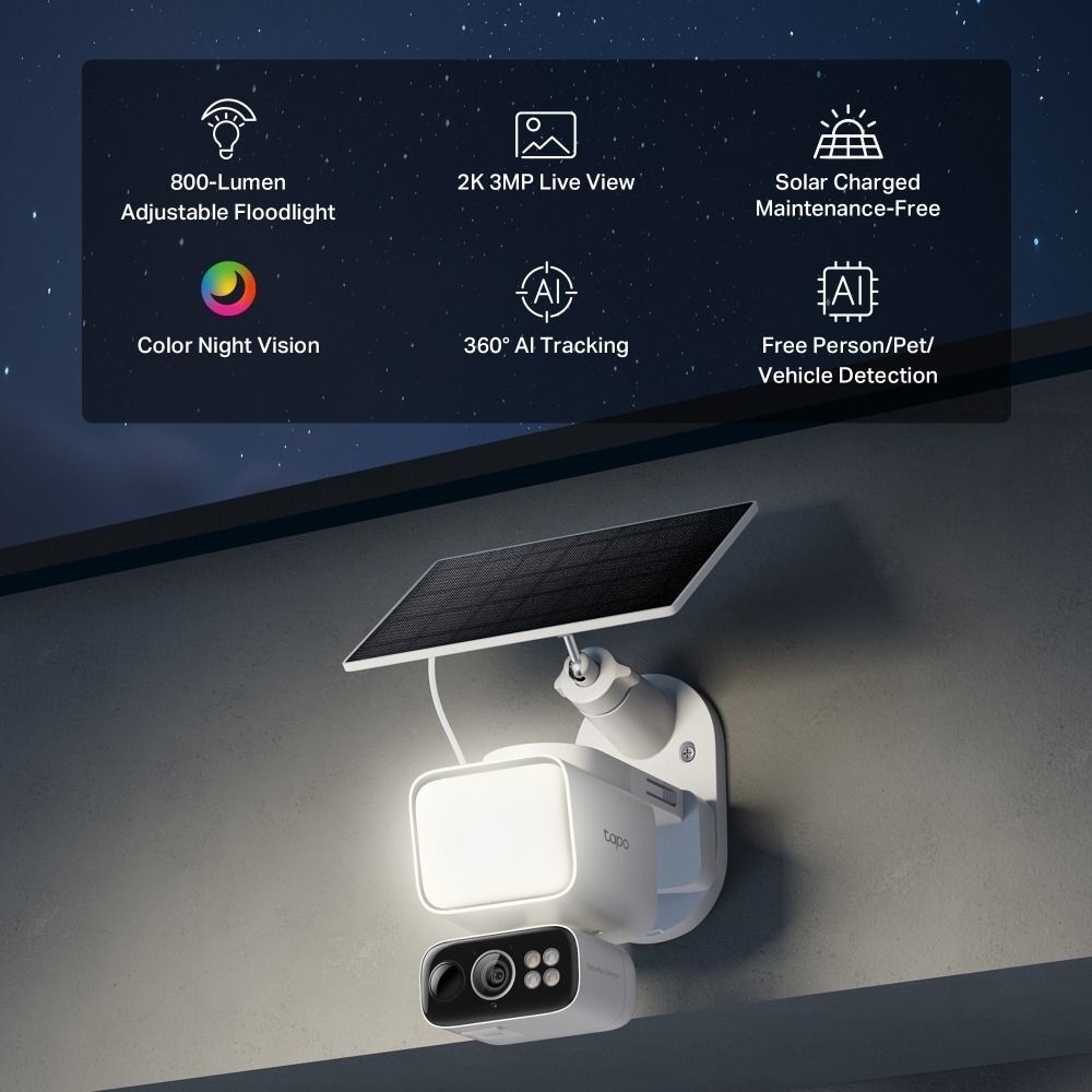 Комплект умной безпроводной камеры TP-LINK TAPO C615F KIT 2K QHD и солнечной панели (TAPO-C615FKIT) фото 4
