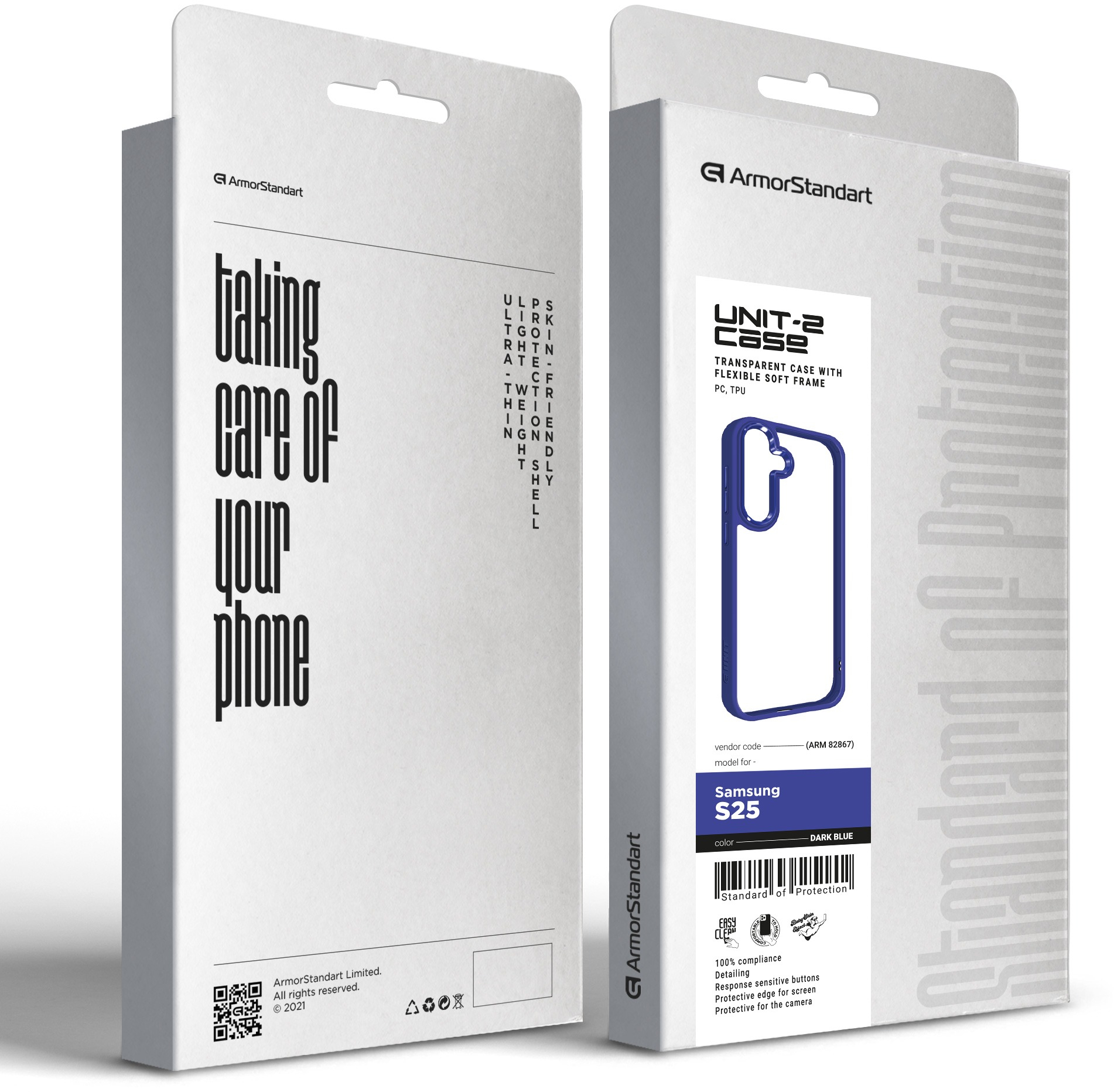 Чохол ArmorStandart UNIT2 для Samsung S25 Dark Blue (ARM82867)фото2