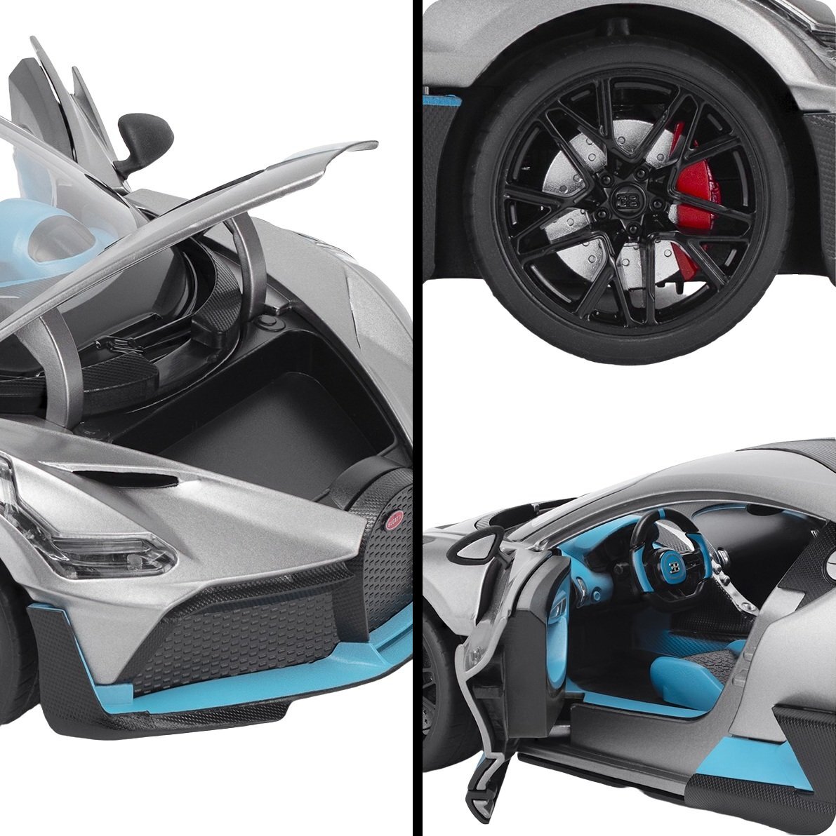 Автомодель TechnoDrive Bugatti Divo (серый, 1:18) (250940BDGY) фото 9