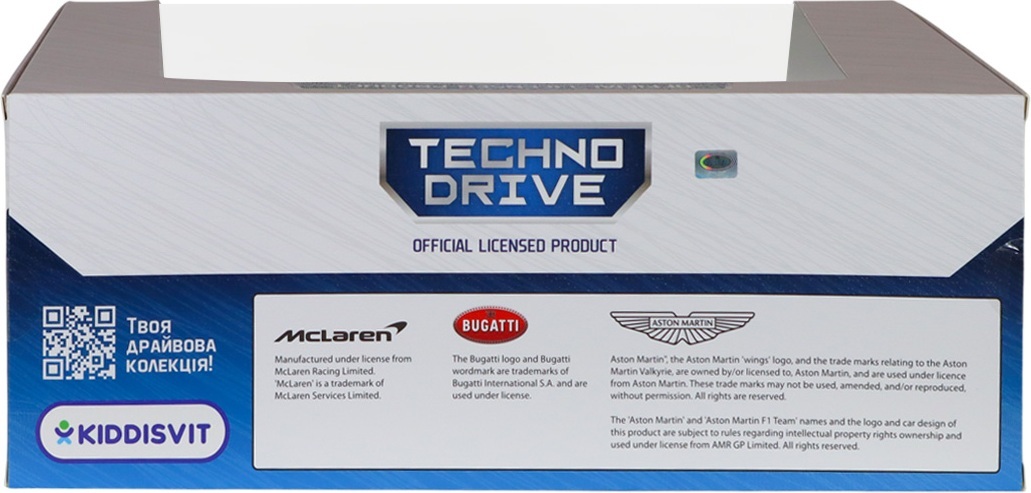 Автомодель TechnoDrive Bugatti Divo (серый, 1:18) (250940BDGY) фото 