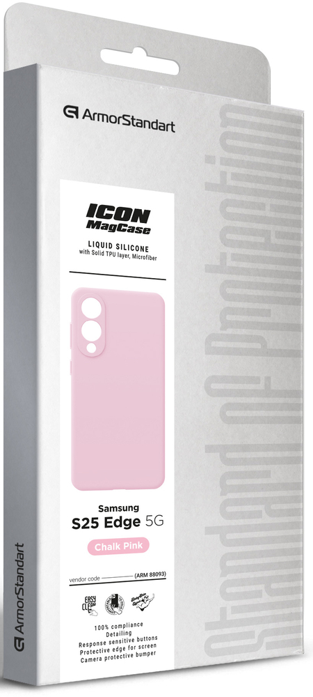 Чехол ArmorStandart ICON2 MagCase для Samsung S25 Edge 5G Chalk Pink (ARM88093) фото 2