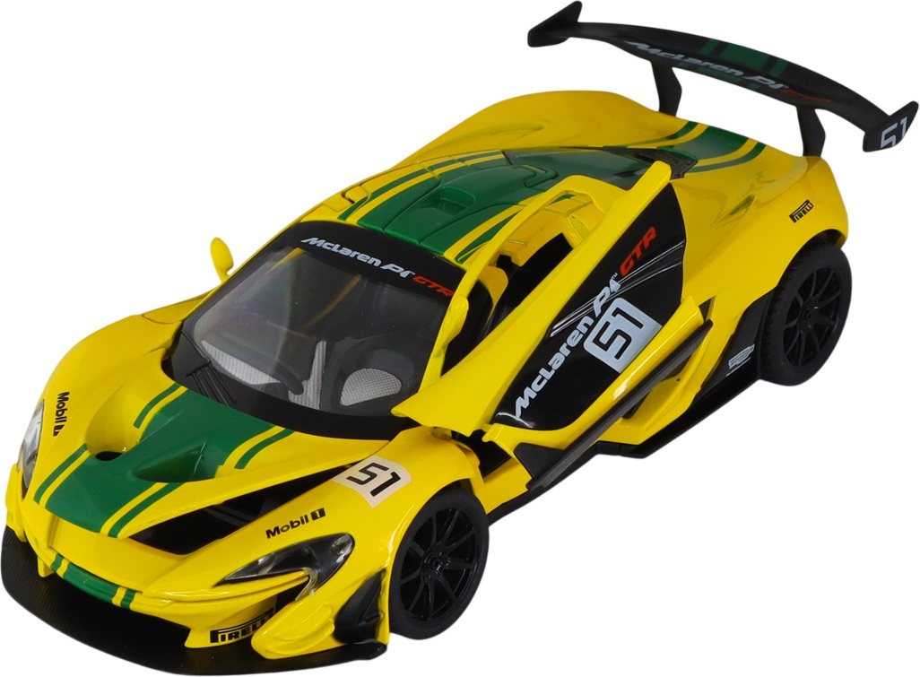 Автомодель TechnoDrive McLaren P1 (желтый, 1:24) (250943MLP1YW) фото 
