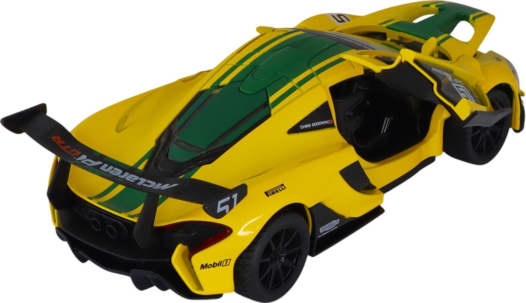 Автомодель TechnoDrive McLaren P1 (желтый, 1:24) (250943MLP1YW) фото 