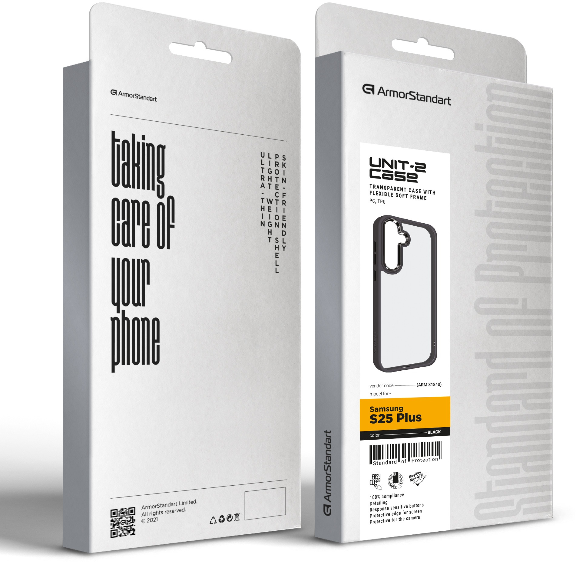 Чохол ArmorStandart UNIT2 для Samsung S25 Plus Black (ARM81840)фото4