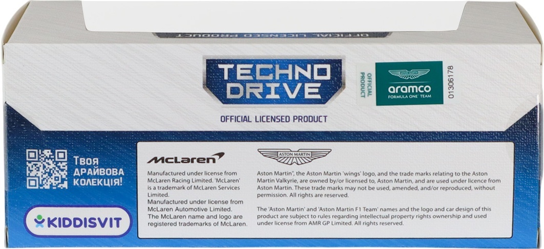 Автомодель TechnoDrive Aston Martin F1 (2024) (1:43) (250944AMF1) фото 