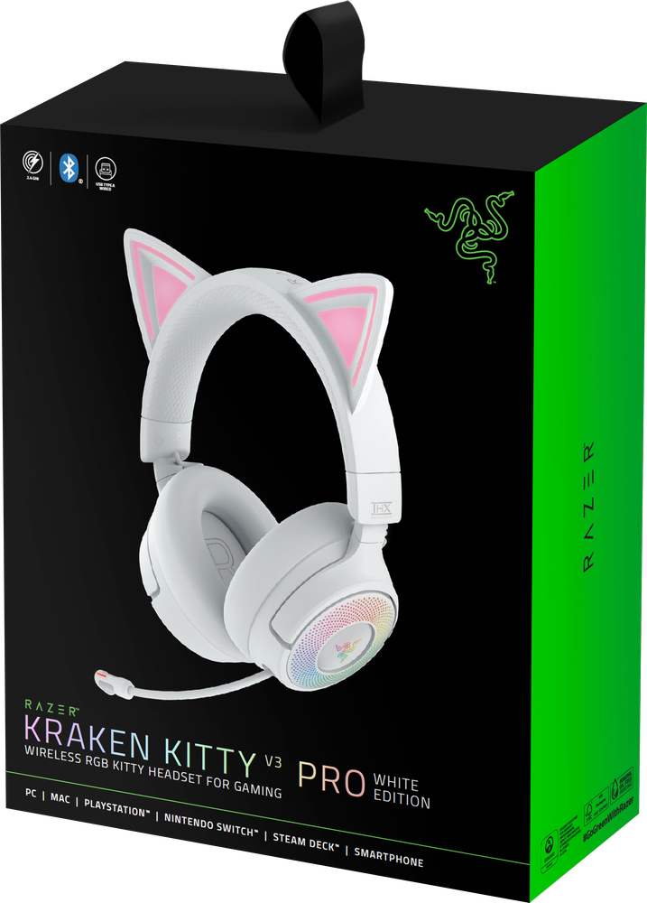 Игровая гарнитура Razer Kraken Kitty V3 X White (RZ04-05350300-R3M1) фото 7