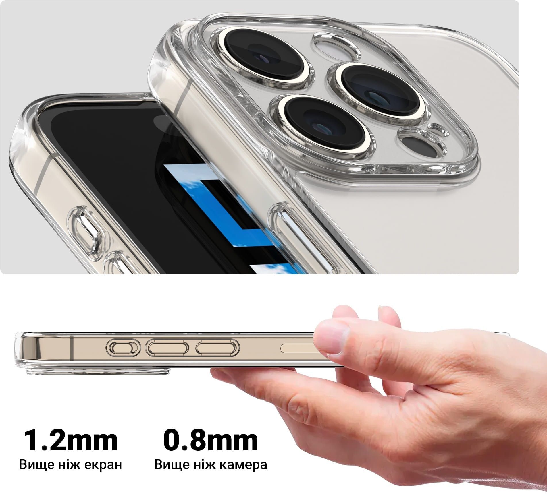 Чехол ArmorStandart Air для Samsung S25 FE 5G Camera cover Clear (ARM86151) фото 4
