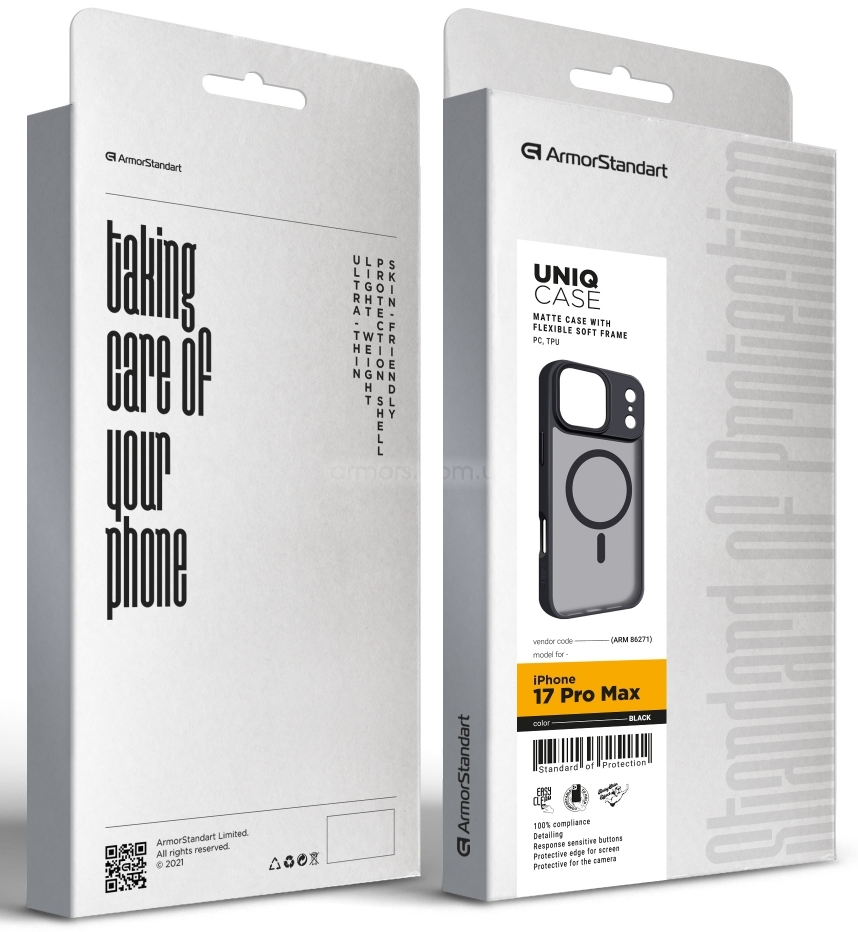 Чехол ArmorStandart Uniq MagCase для Apple iPhone 17 Pro Max Black (ARM86271) фото 2