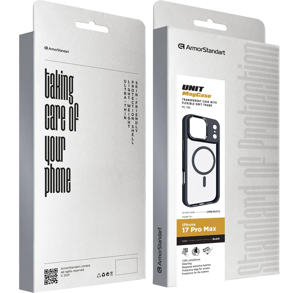 Чехол ArmorStandart Unit MagCase для Apple iPhone 17 Pro Max Black (ARM86297) фото 5