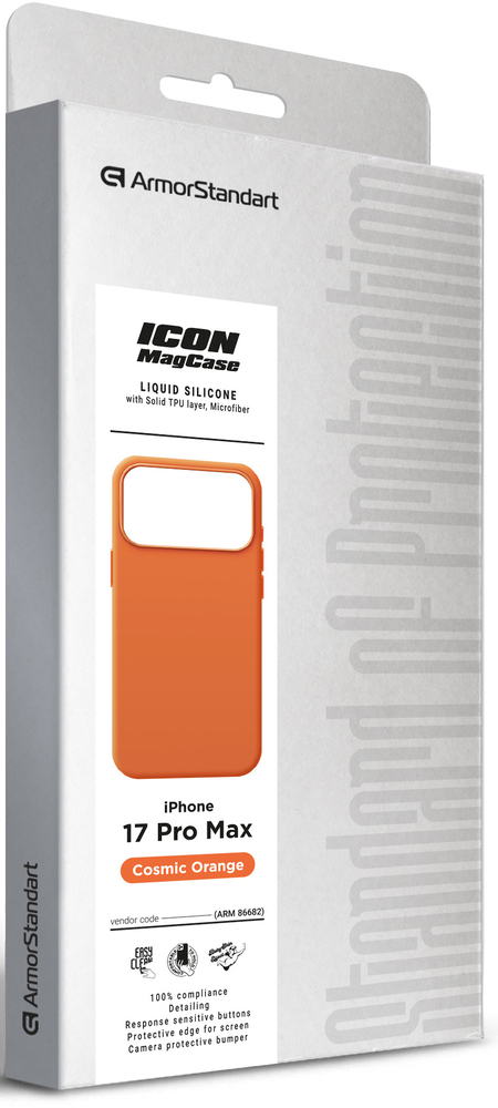 Чехол ArmorStandart ICON2 MagCase для Apple iPhone 17 Pro Max Cosmic Orange (ARM86682) фото