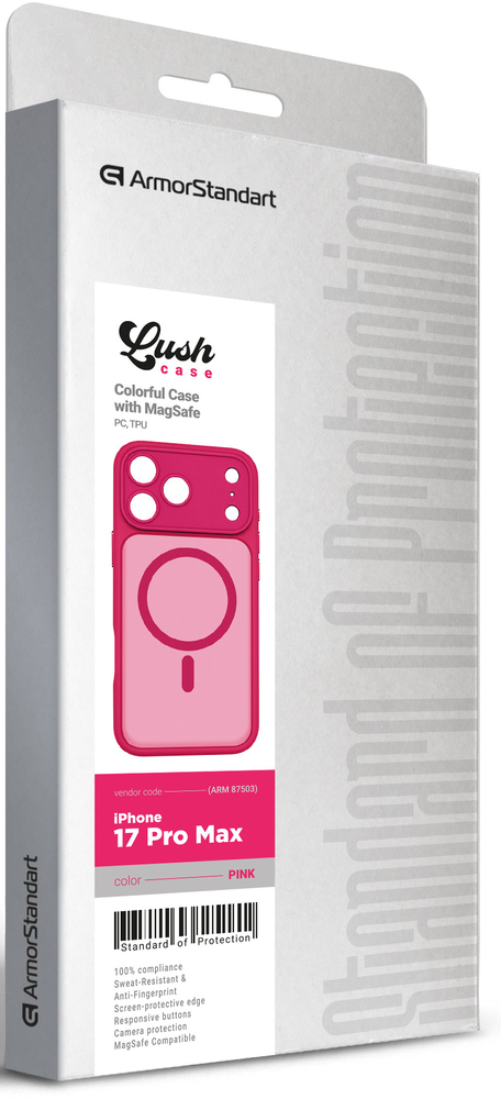 Чехол ArmorStandart Lush MagCase для Apple iPhone 17 Pro Max Pink (ARM87503) фото 6