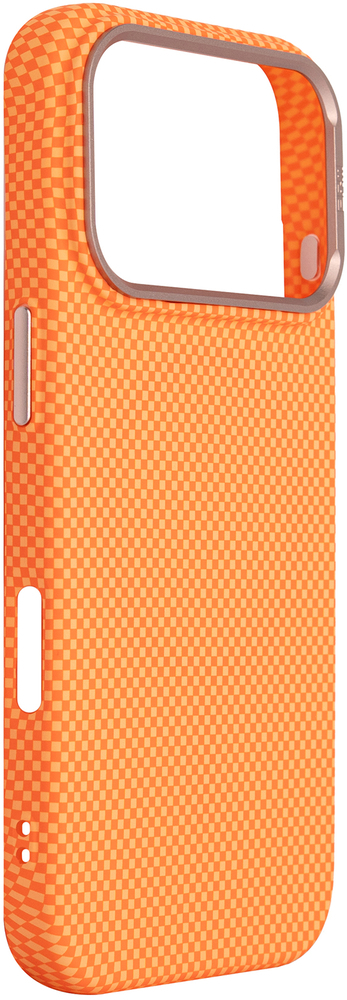 Чехол ArmorStandart LikeCarbon2 SE MagCase для Apple iPhone 17 Pro Kevlar Orange Rose Gold (ARM89168) фото