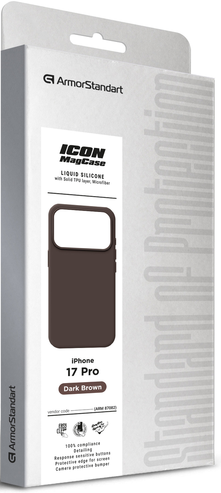 Чехол ArmorStandart ICON2 MagCase для Apple iPhone 17 Pro Dark Brown (ARM87082) фото 2