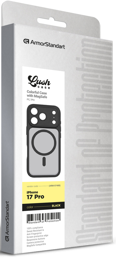 Чохол ArmorStandart Lush MagCase для Apple iPhone 17 Pro Black (ARM87488)фото6