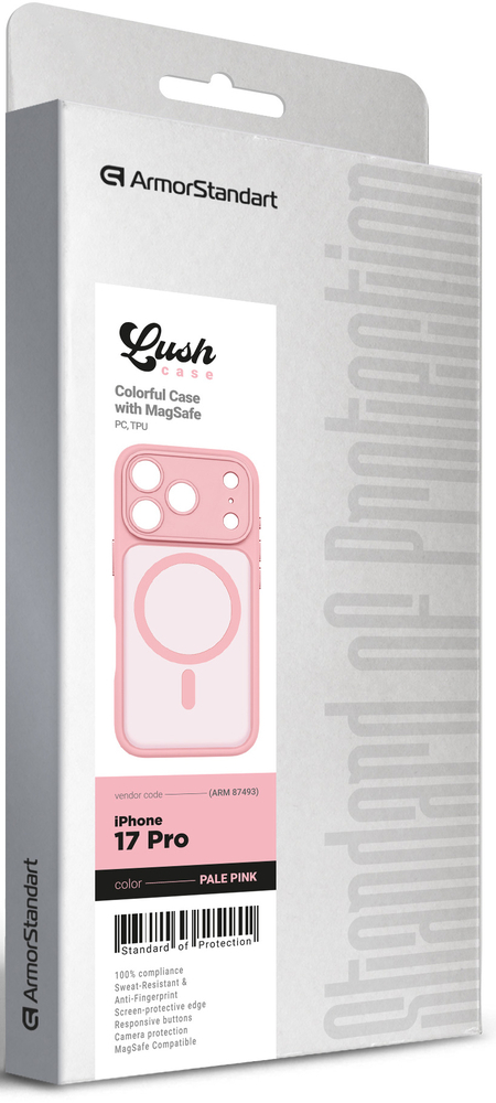Чехол ArmorStandart Lush MagCase для Apple iPhone 17 Pro Pale Pink (ARM87493) фото 6
