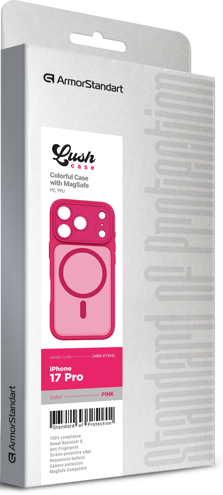 Чохол ArmorStandart Lush MagCase для Apple iPhone 17 Pro Pink (ARM87494)фото6