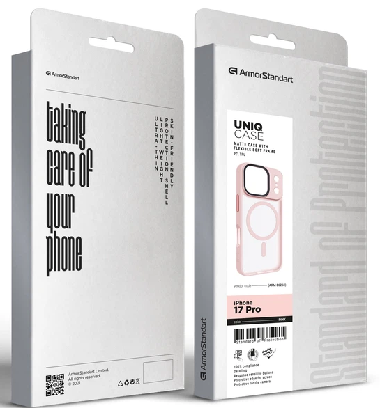 Чохол ArmorStandart Uniq MagCase для Apple iPhone 17 Pro Pink (ARM86268)фото2