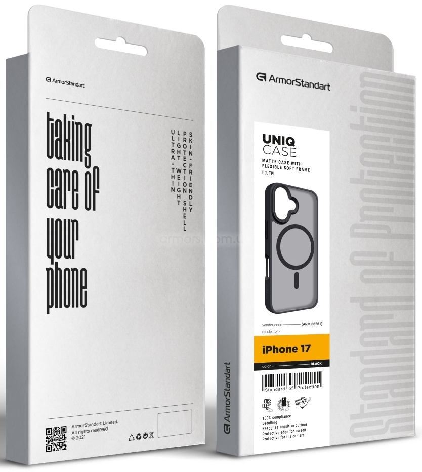 Чохол ArmorStandart Uniq MagCase для Apple iPhone 17 Black (ARM86261)фото2