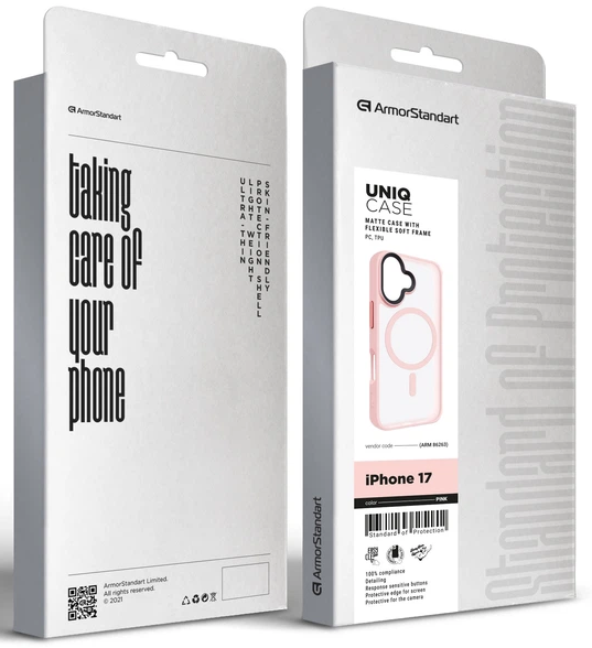 Чохол ArmorStandart Uniq MagCase для Apple iPhone 17 Pink (ARM86263)фото2