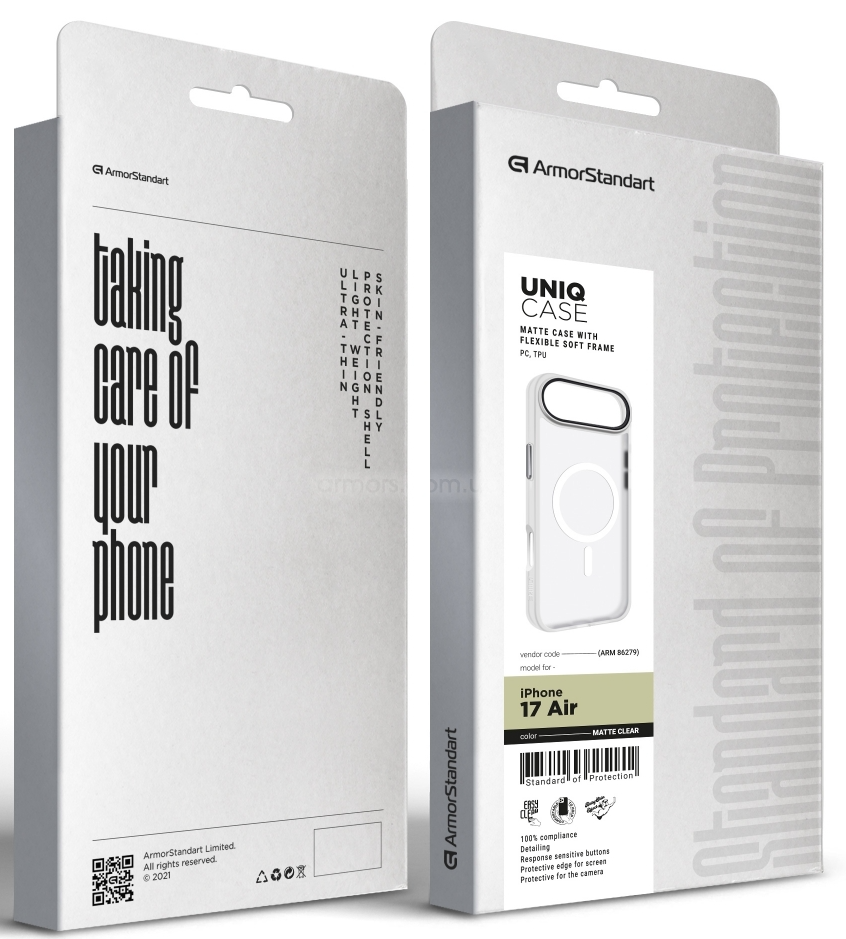 Чохол ArmorStandart Uniq MagCase для Apple iPhone Air Matte Clear (ARM86279)фото2